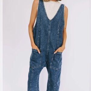 Free People “We the Free” High Roller Overall Jumpsuit